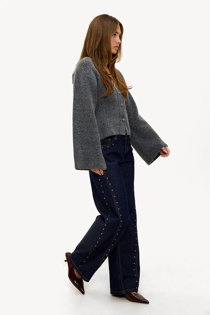 Zayala - Studs Balloon Jeans