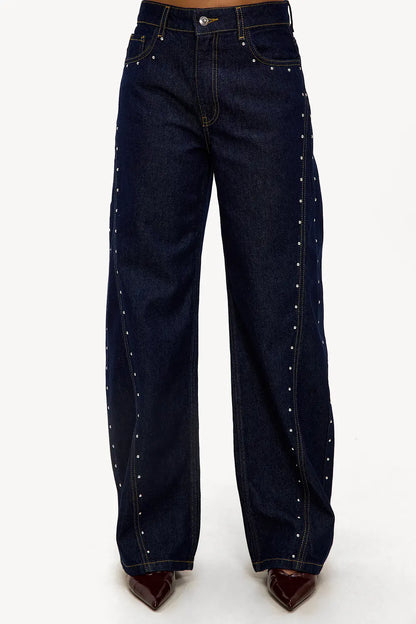 Zayala - Studs Balloon Jeans
