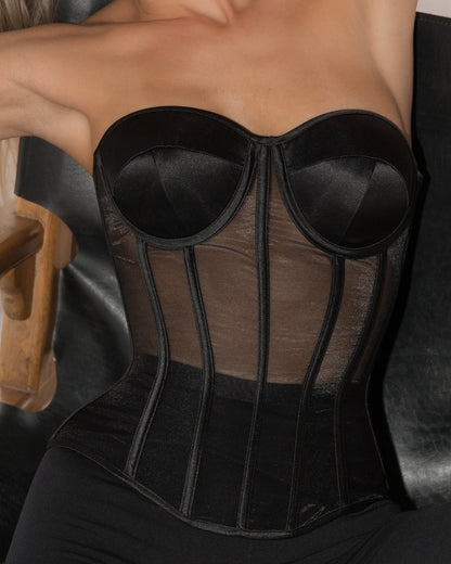 Valentino - Mesh Top Corset