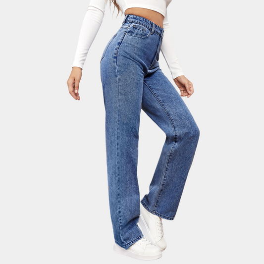 Emma | Hoge Taille Rechte Jeans